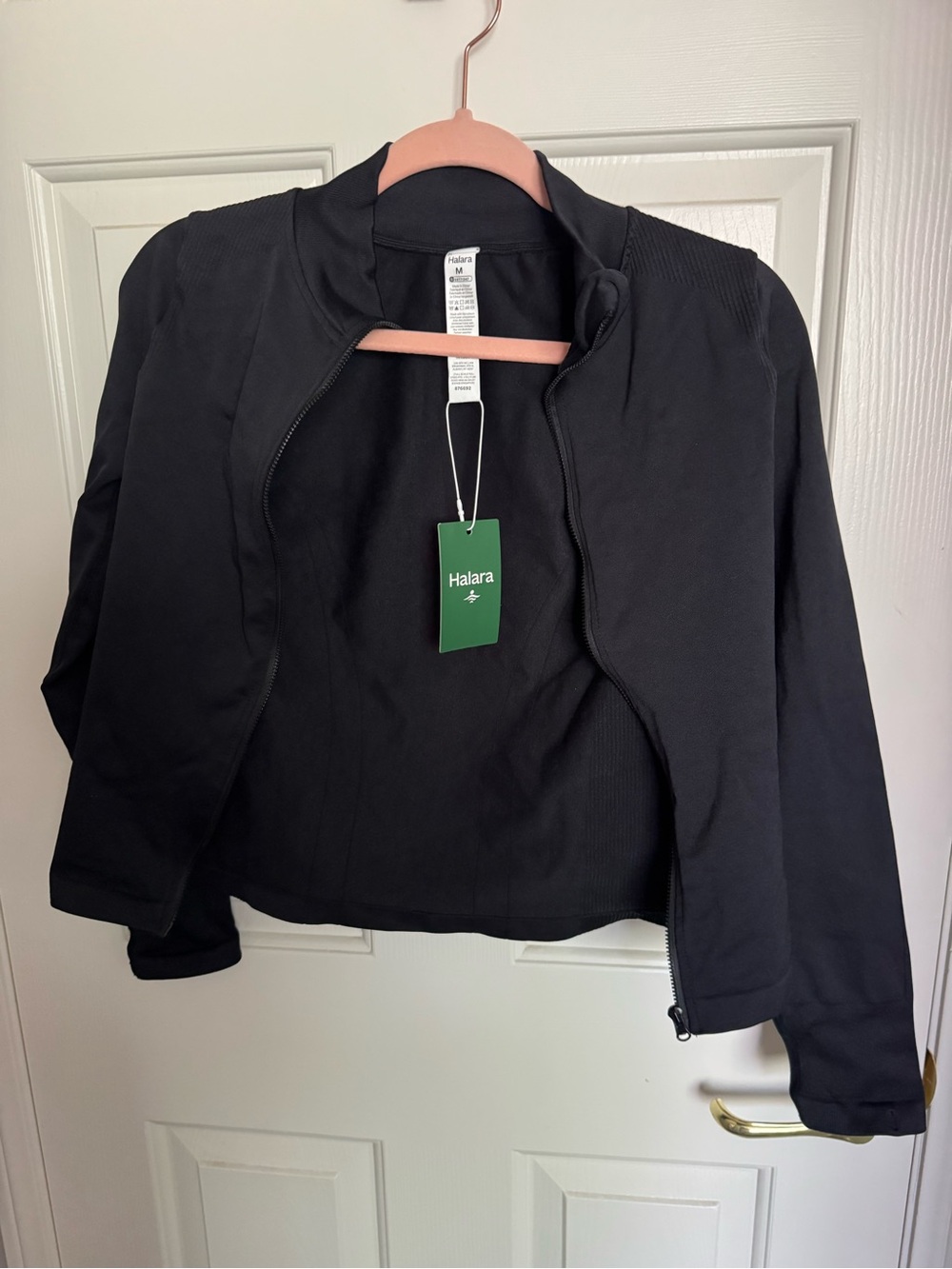 Halara black workout jacket